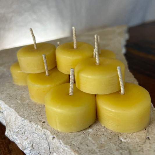 Tea light ~ Bees Wax Candles x 10