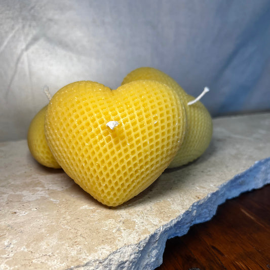 Mesh Heart Candle