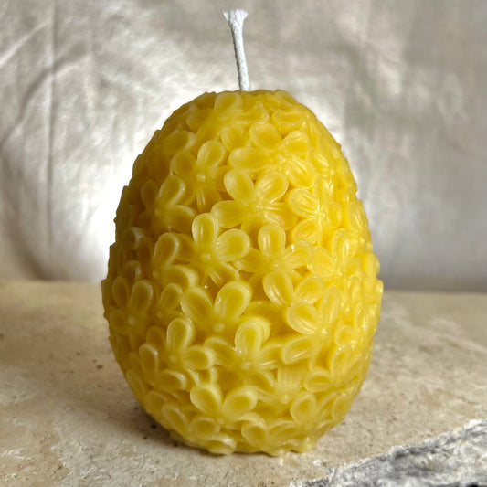Floral Egg Candle