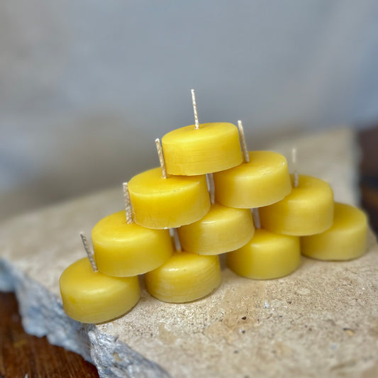 Tea light ~ Bees Wax Candles x 10